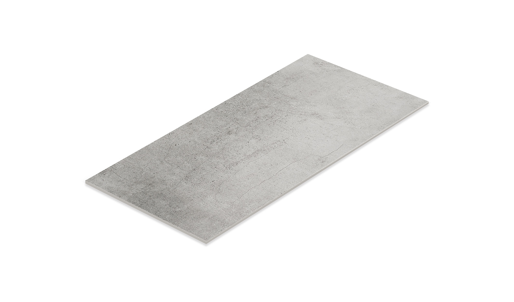 Feinsteinzeug Boden- und Wandfliese 60 x 120 cm grau matt