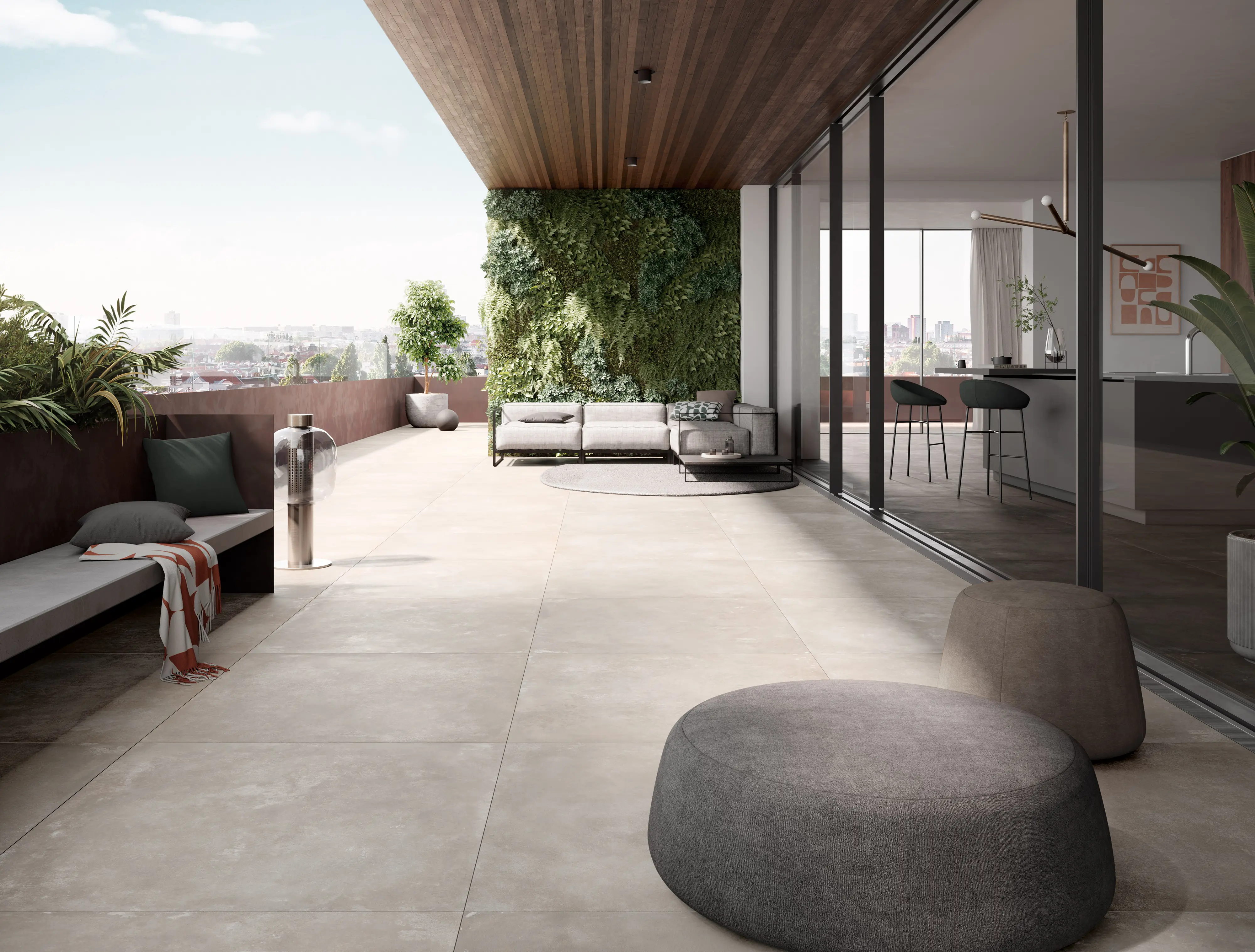 01 Terrassenplatten Gepadi Deep Urban 20 100X100x2 5712 Beige Matt 95069 016 01