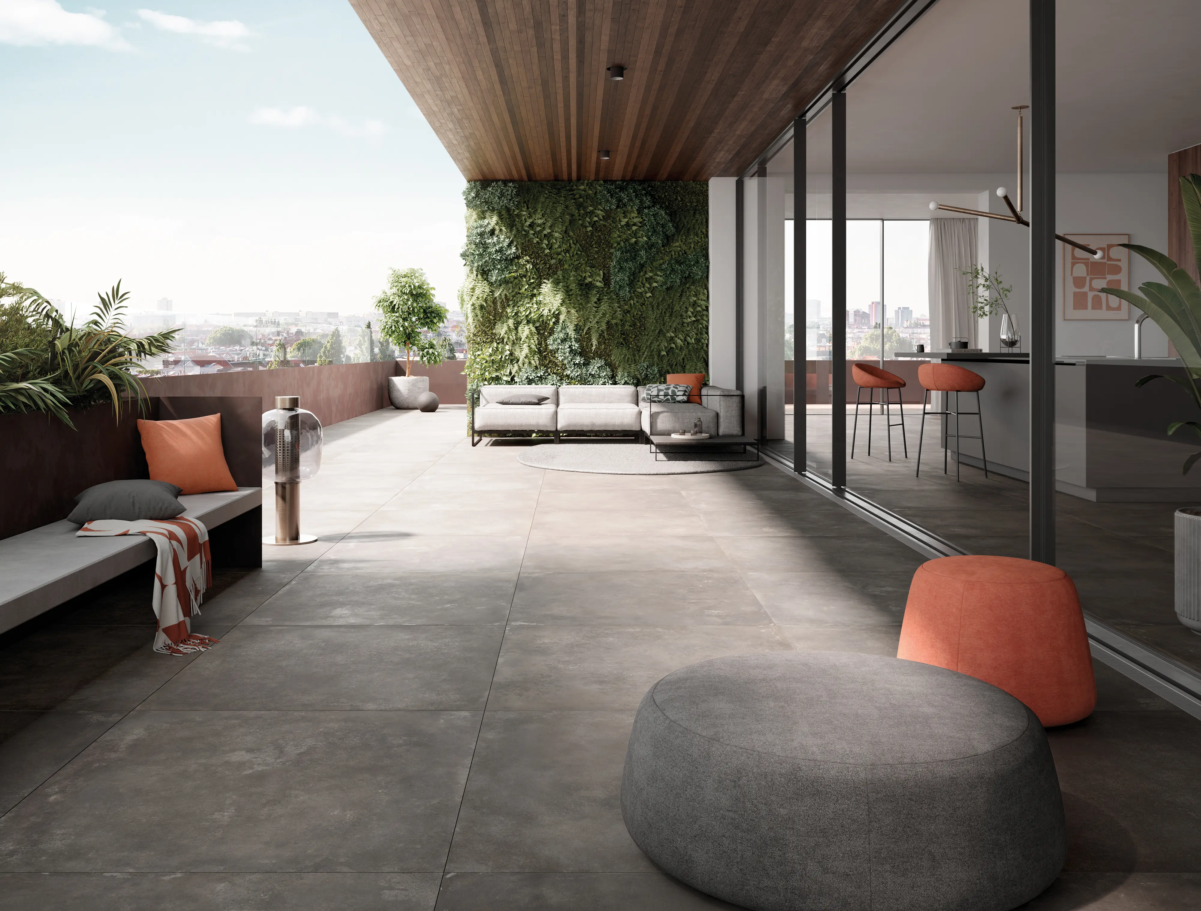 01 Terrassenplatten Gepadi Deep Urban 20 100X100x2 5749 Umbra Matt 95069 007 01