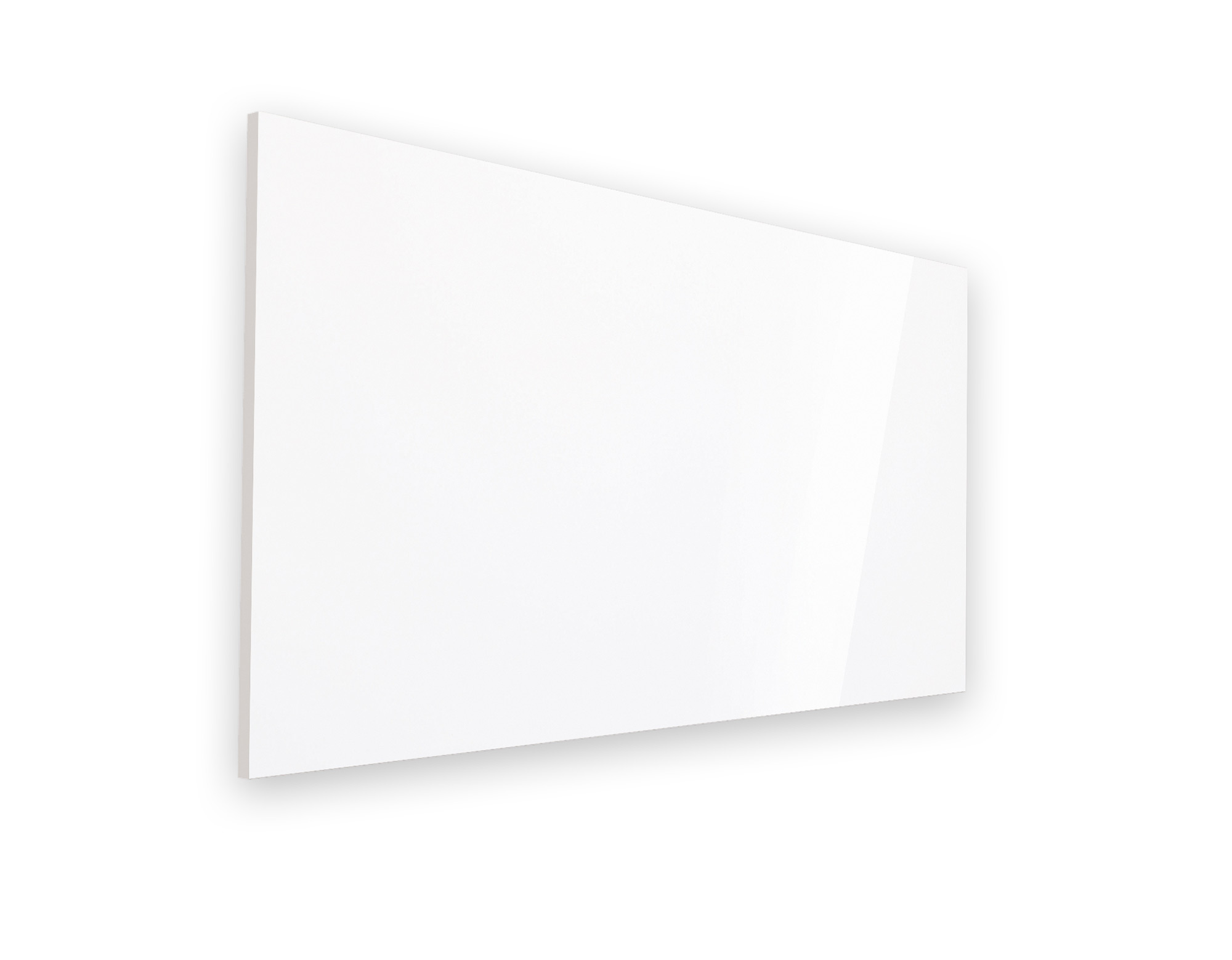 Feinsteinzeug Boden- und Wandfliese 60 x 120 cm weiß glänzend poliert